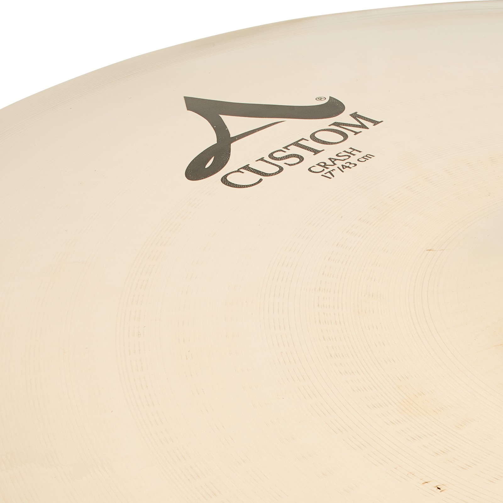 Oberseite des Zildjian A-Custom 17" Crashbecken