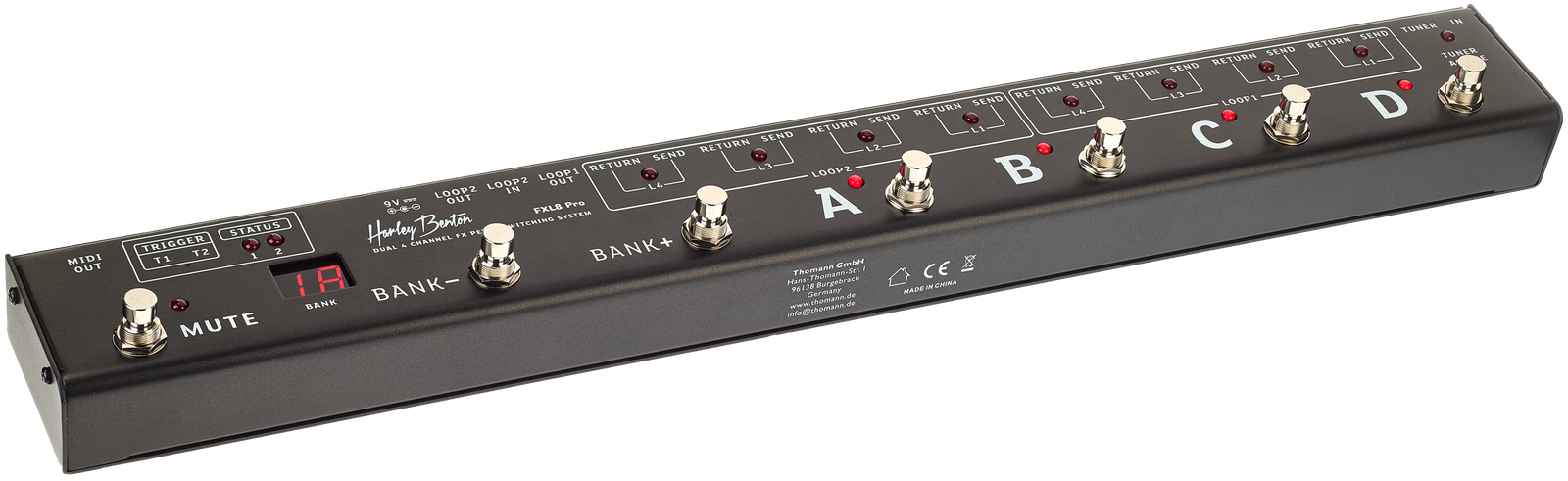 Harley Benton FXL8 Pro Bodenpedal
