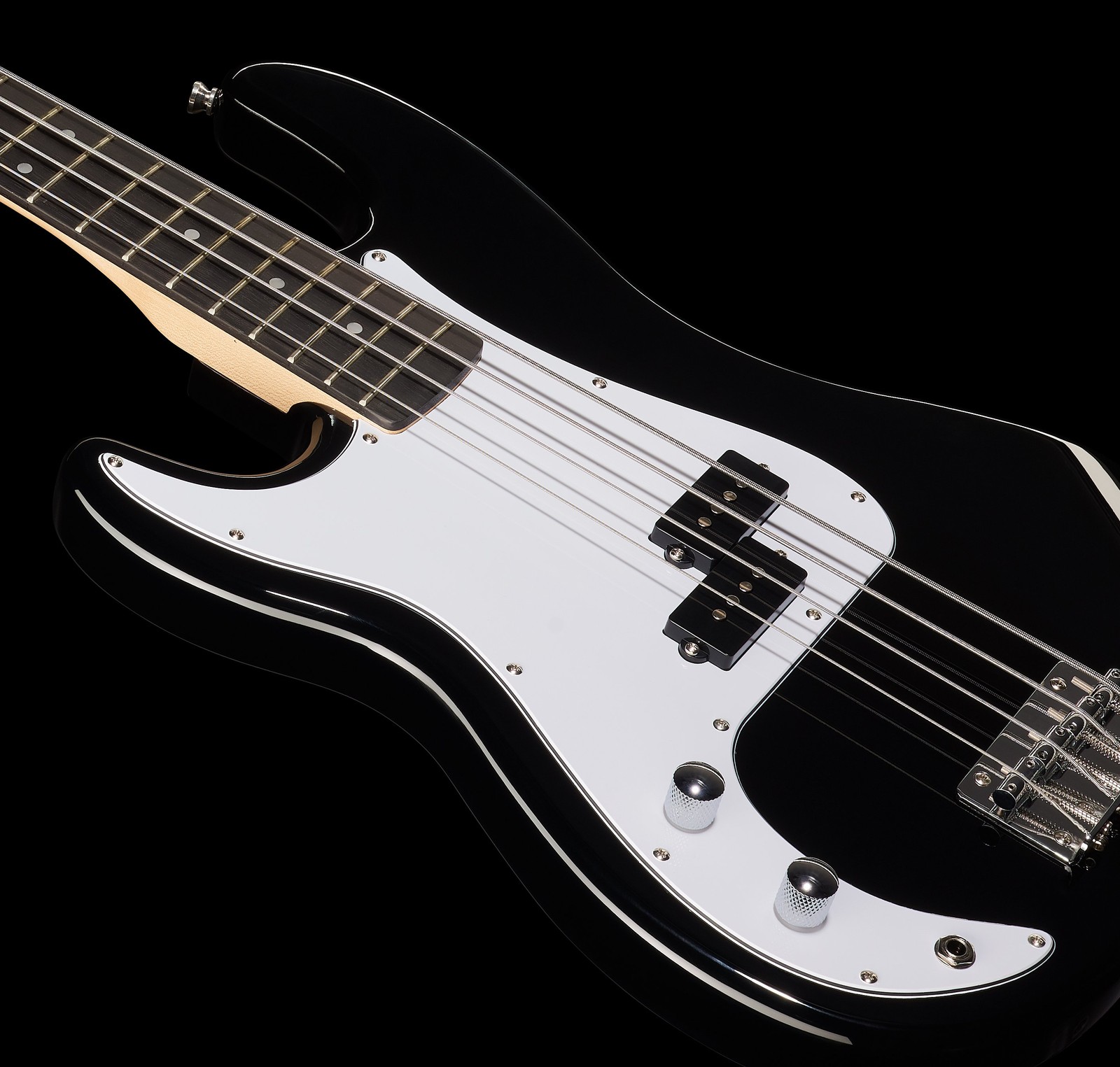 Rückseite der Harley Benton PB-20BK LH Standard Series