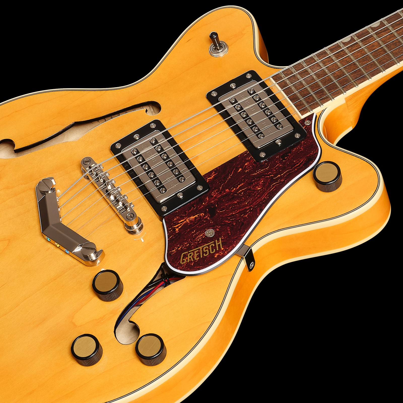 Zwei Humbucker in der Gretsch G2655 Strml CB JR VLAMB