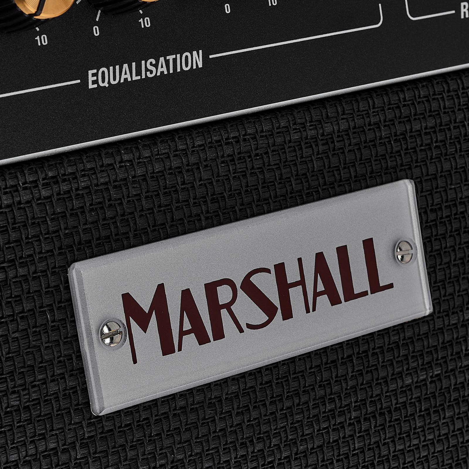 Marshall Logo und Potis am Marshall DSL40CR BLK