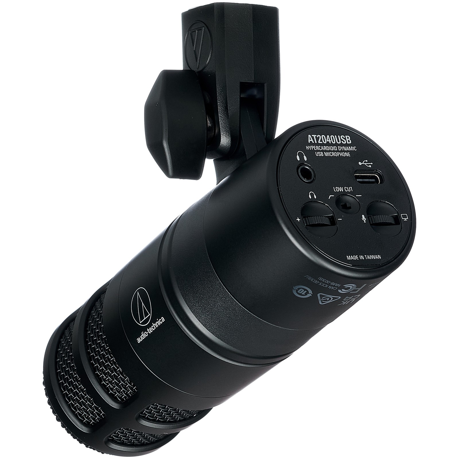 Rückseite des Audio-Technica AT2040USB Mikrofons
