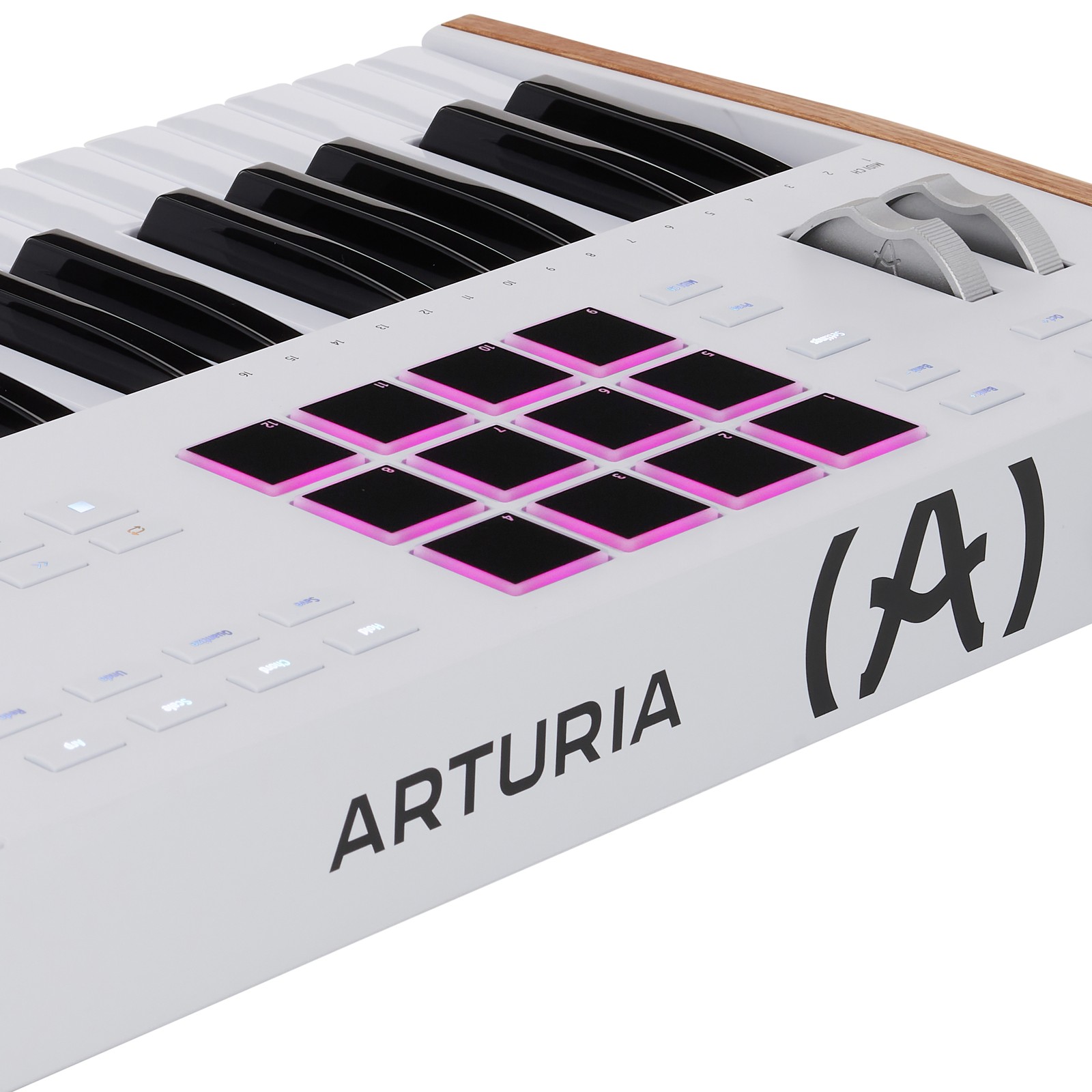 Sample pads of the Arturia KeyLab 61 mk3 White USB-MIDI keyboards