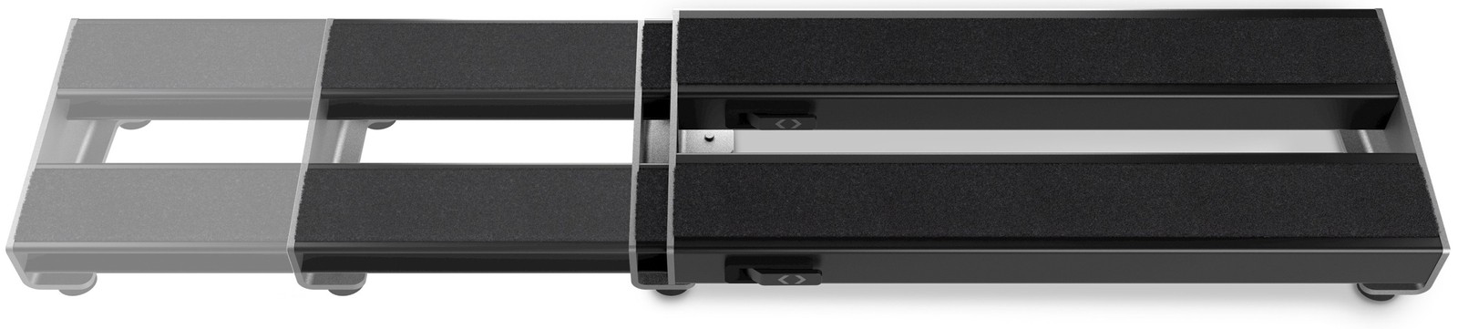 Différentes largeurs possibles du pedalboard Daddario XPND 1