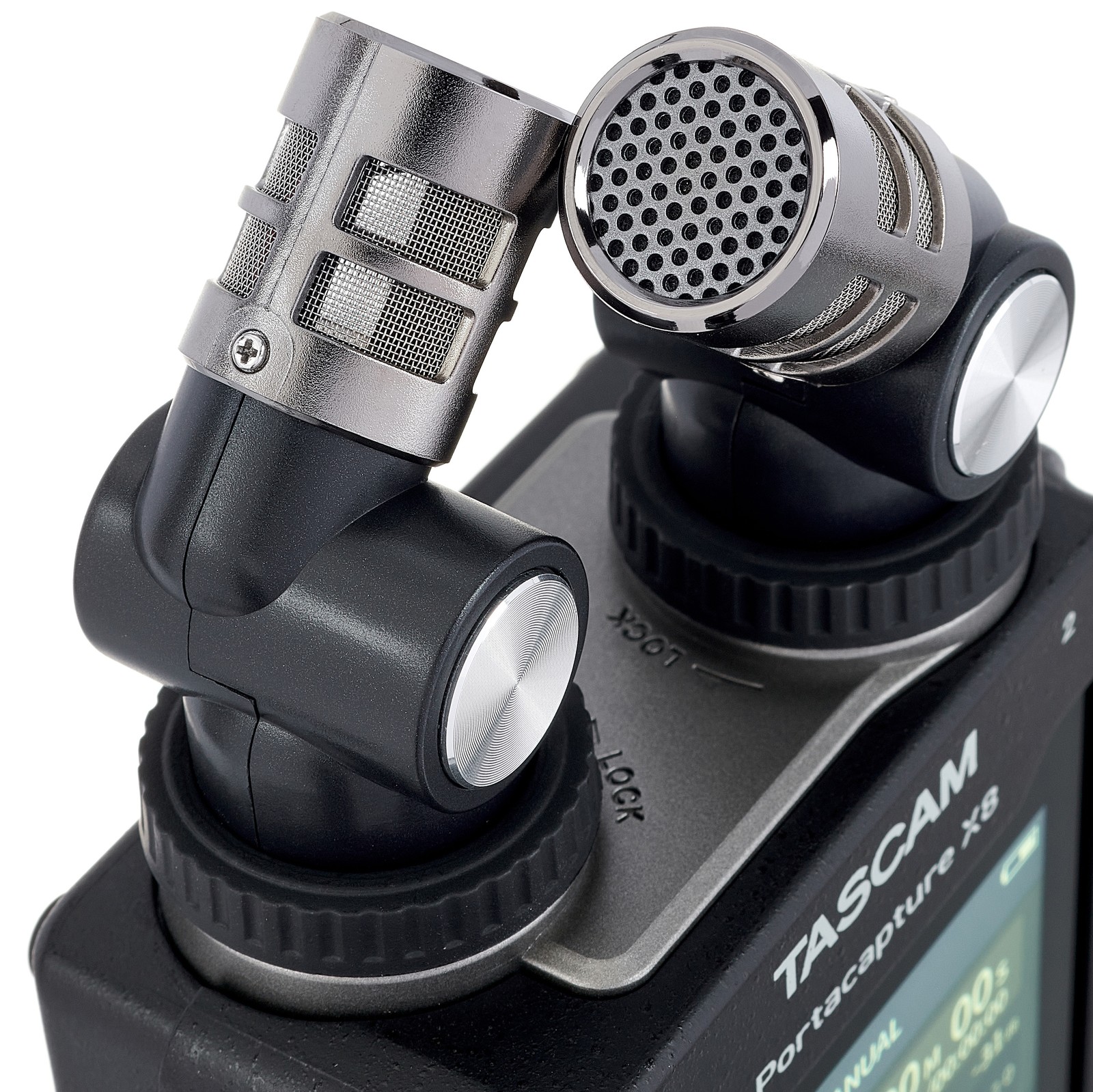 Tascam multi-track recorder built-in microphones