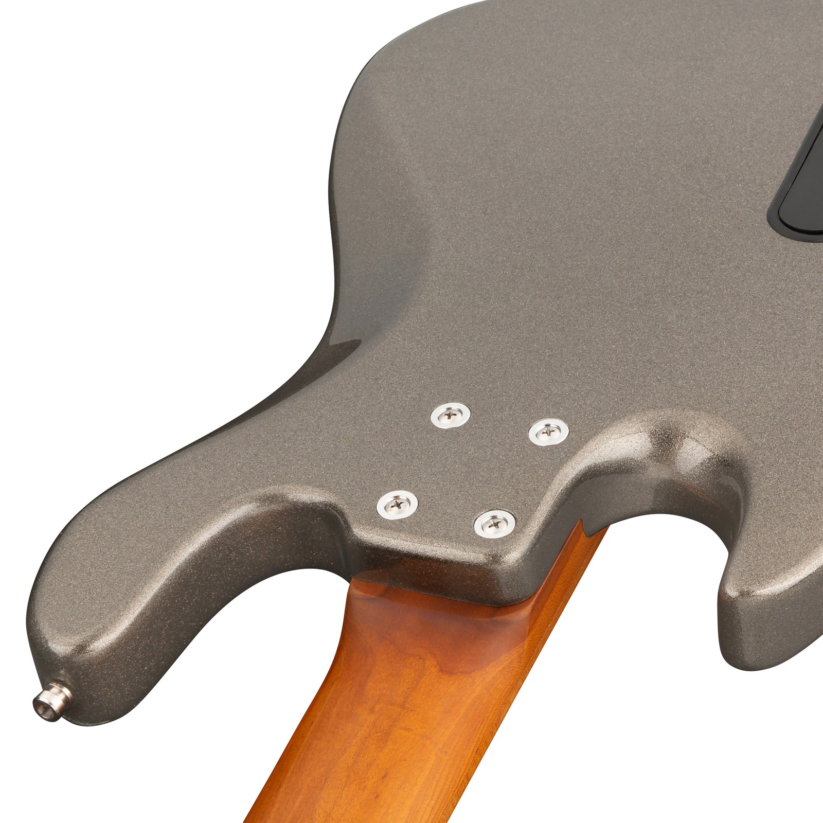 Roasted maple neck, Sadowsky MetroExpress 21 Vintage M5 Maple Silver, five-string electric bass