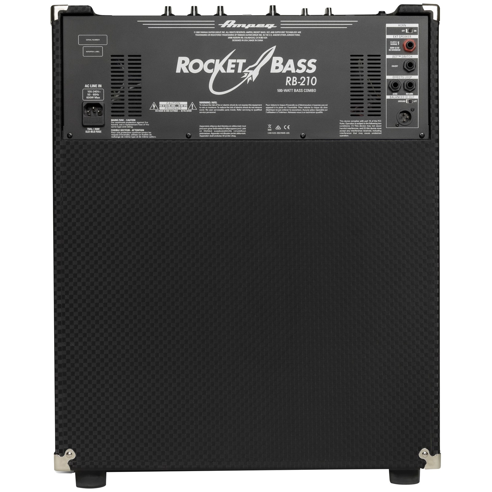 Rückseite des Ampeg RB-210 II 