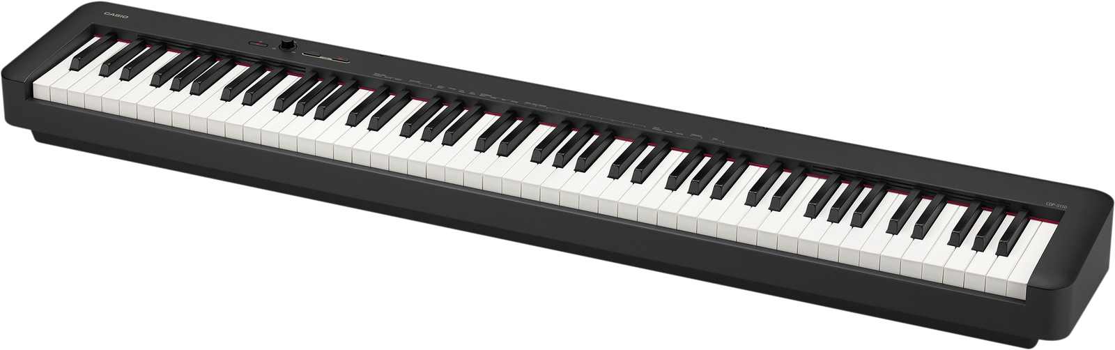 front of the digital piano Casio CDP-S110 BK
