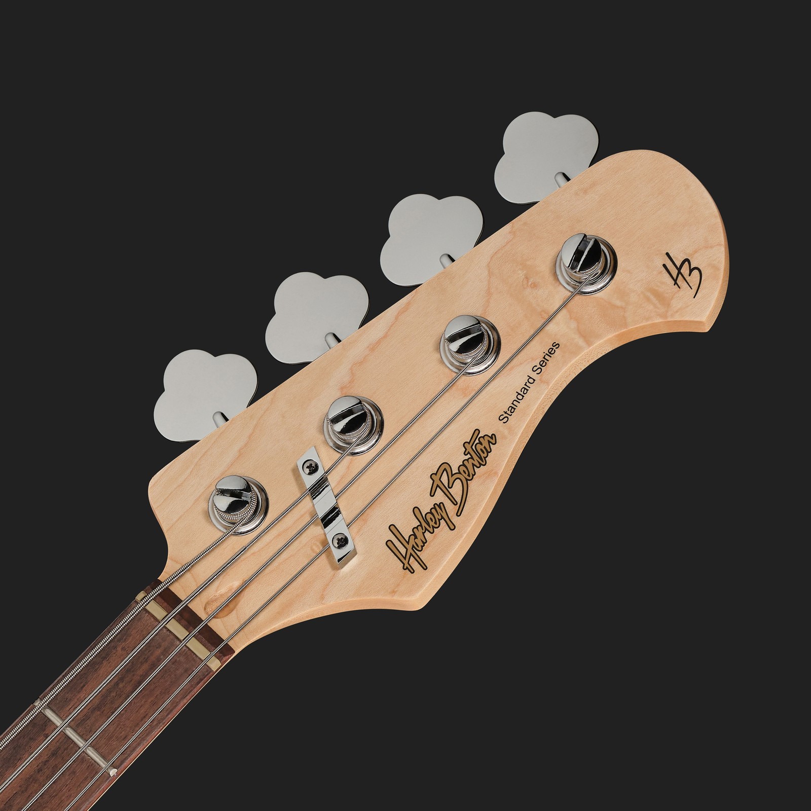 Kopfplatte des Harley Benton JB-20 CA Standard Series E-Bass