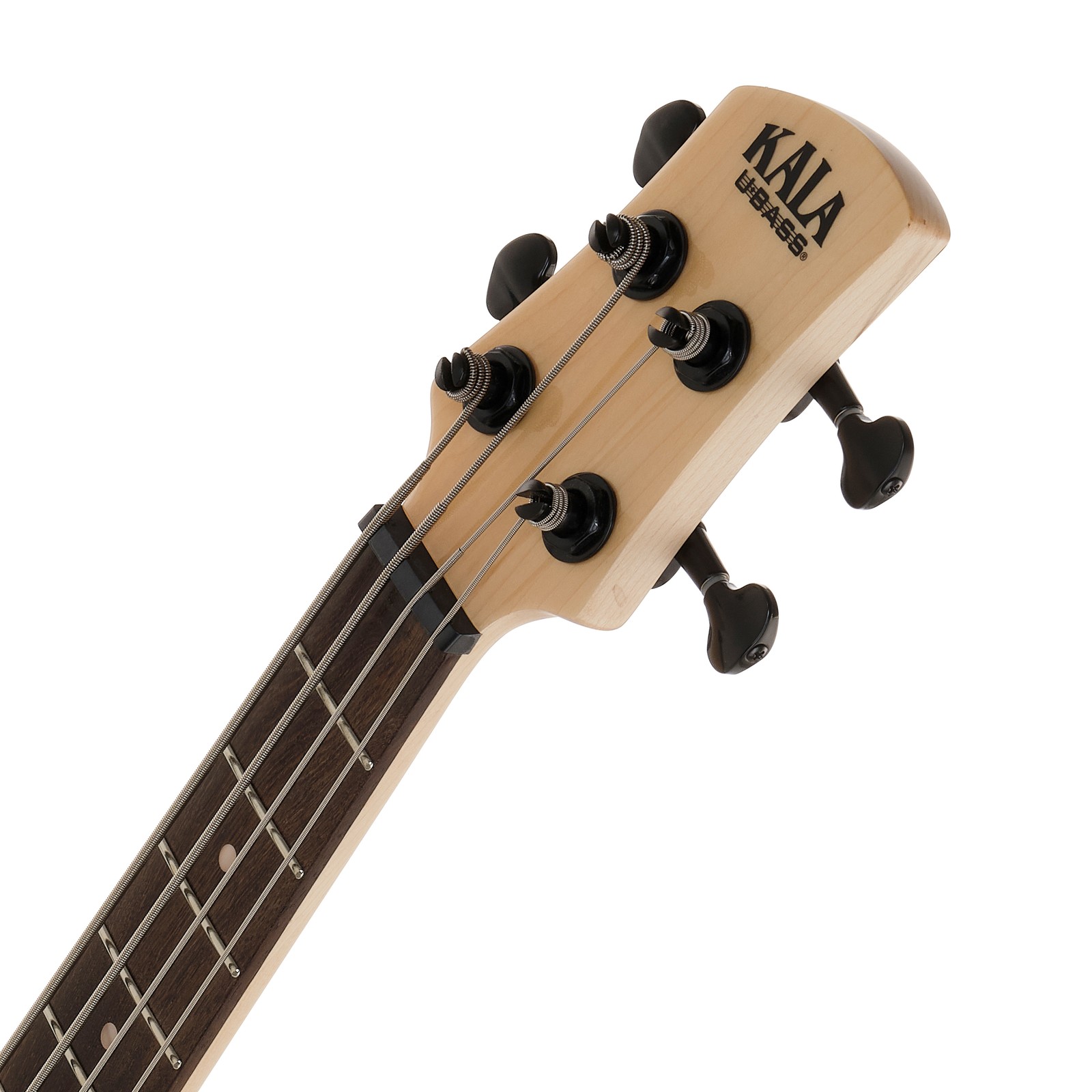 Kala U-Bass Solid Body 4-String CR, headstock with logo