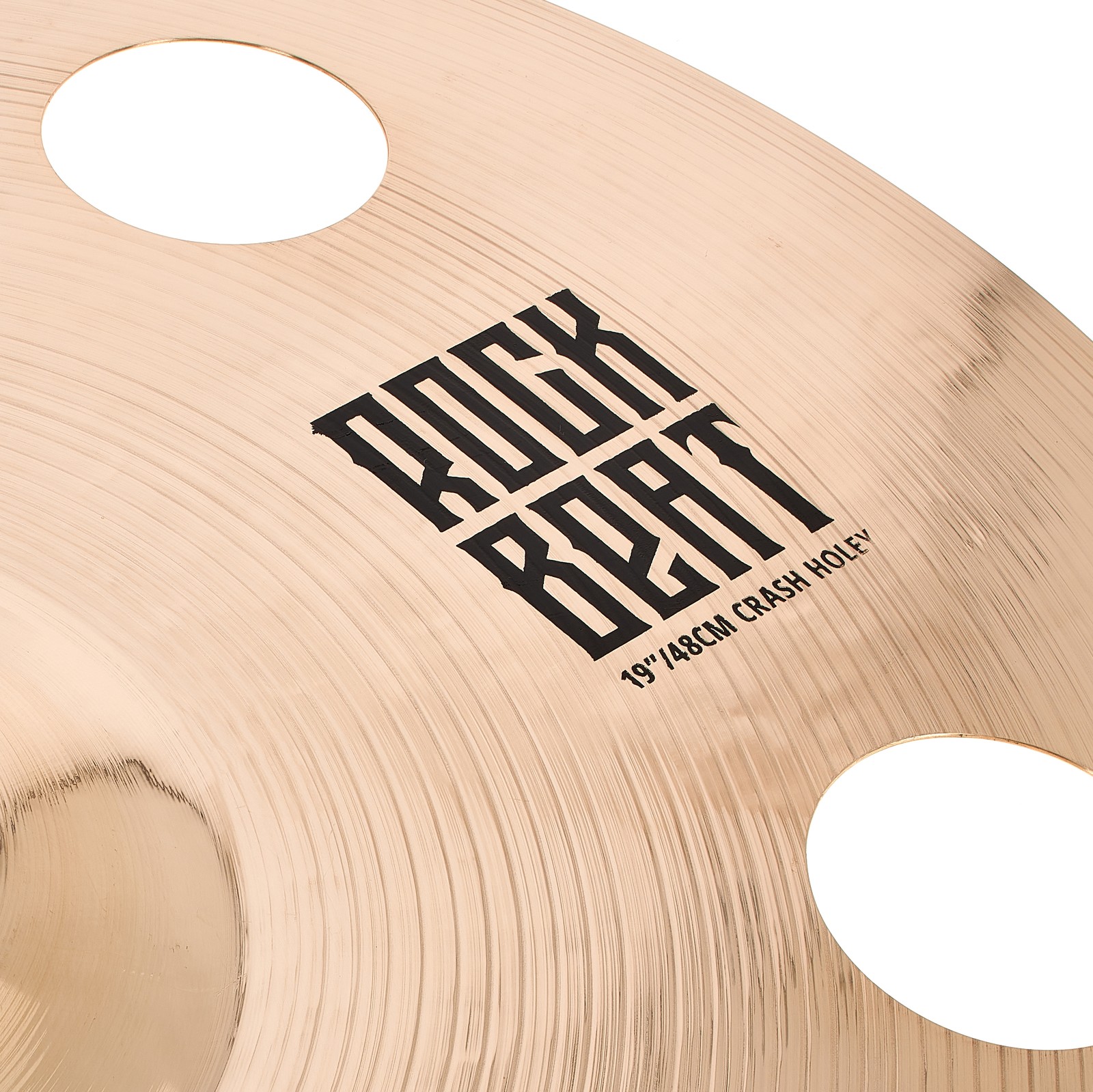 Zultan 19" Rock Beat Crash Holey Detail