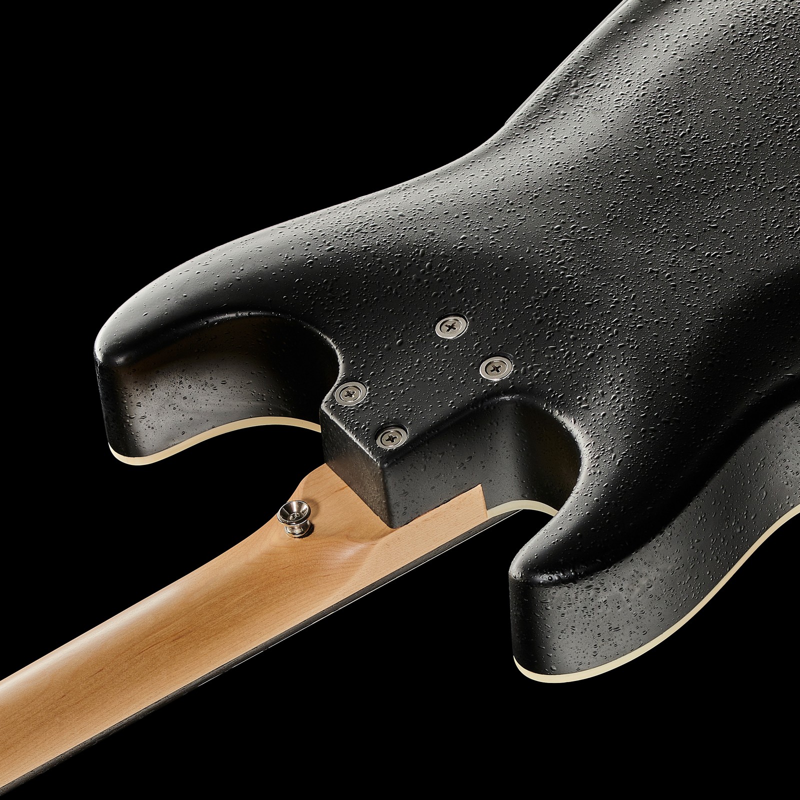 Harley Benton ST-Acoustic Black with Multiply ABS Corpus Binding