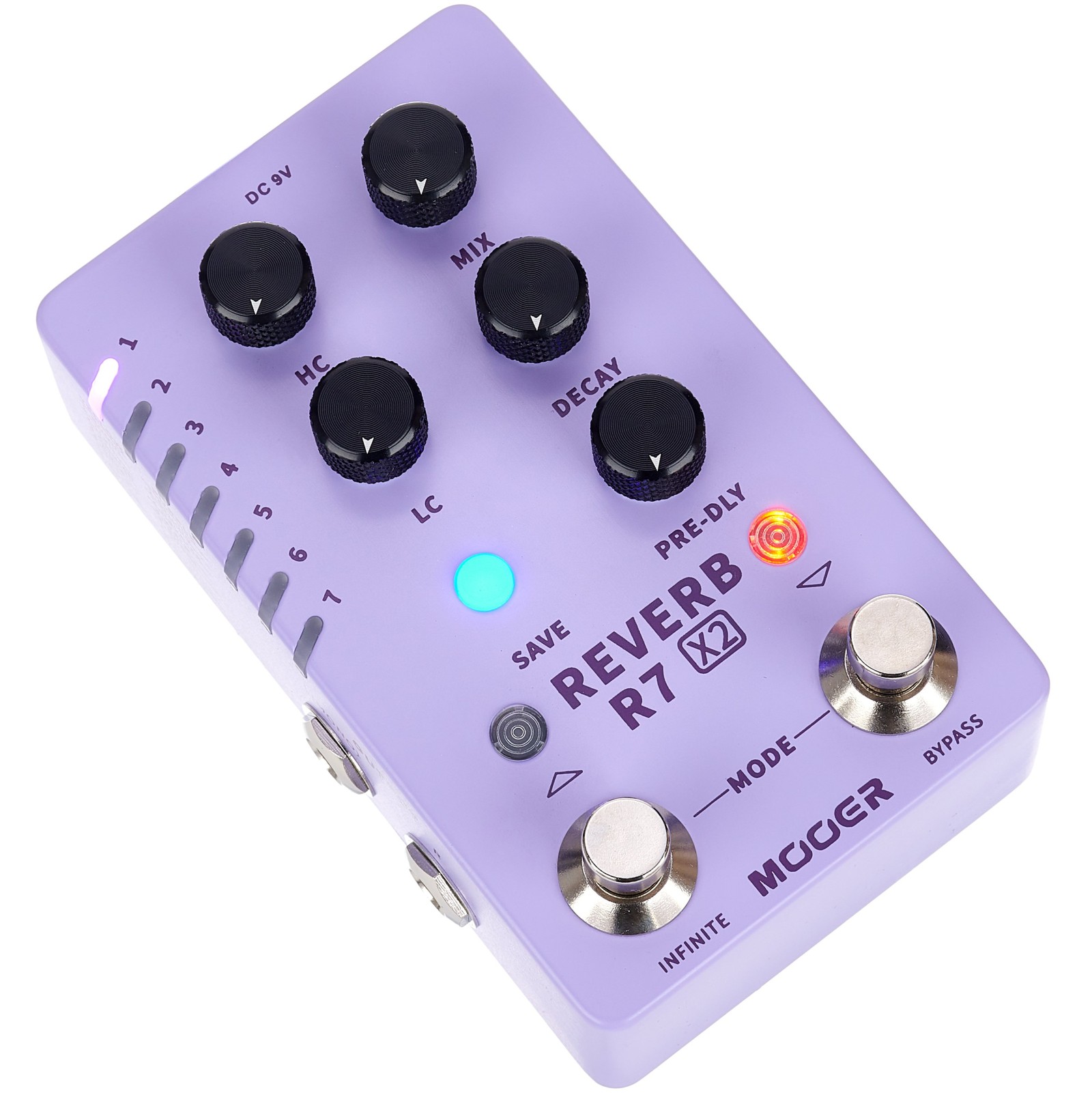 Mooer R7 X2 Reverb reverb effect pedal for electric guitar