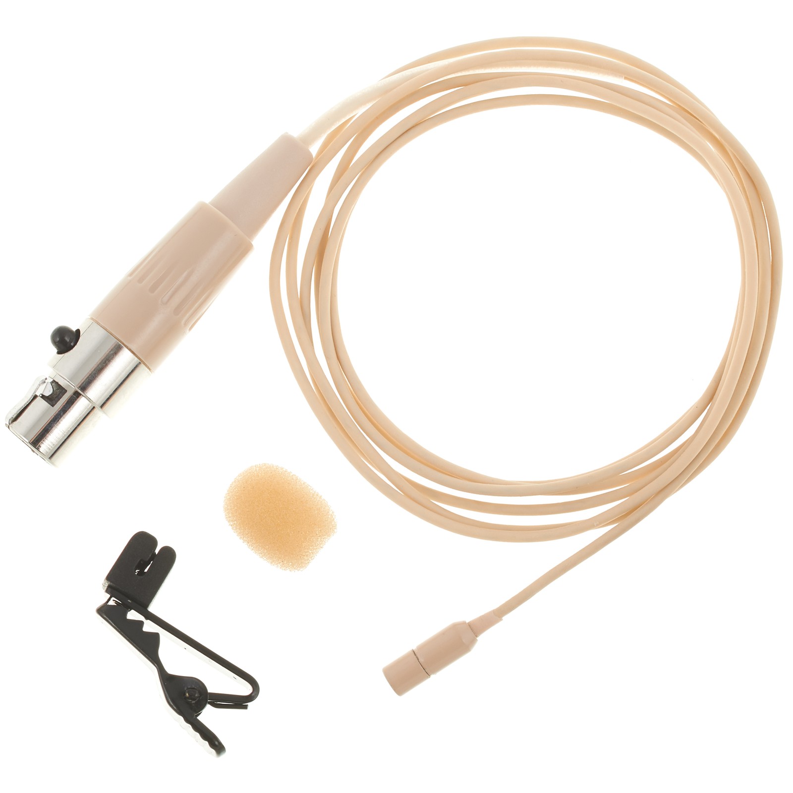 the t.bone BodymiKe - Tan AKG Kondensator Lavalier Mikrofon