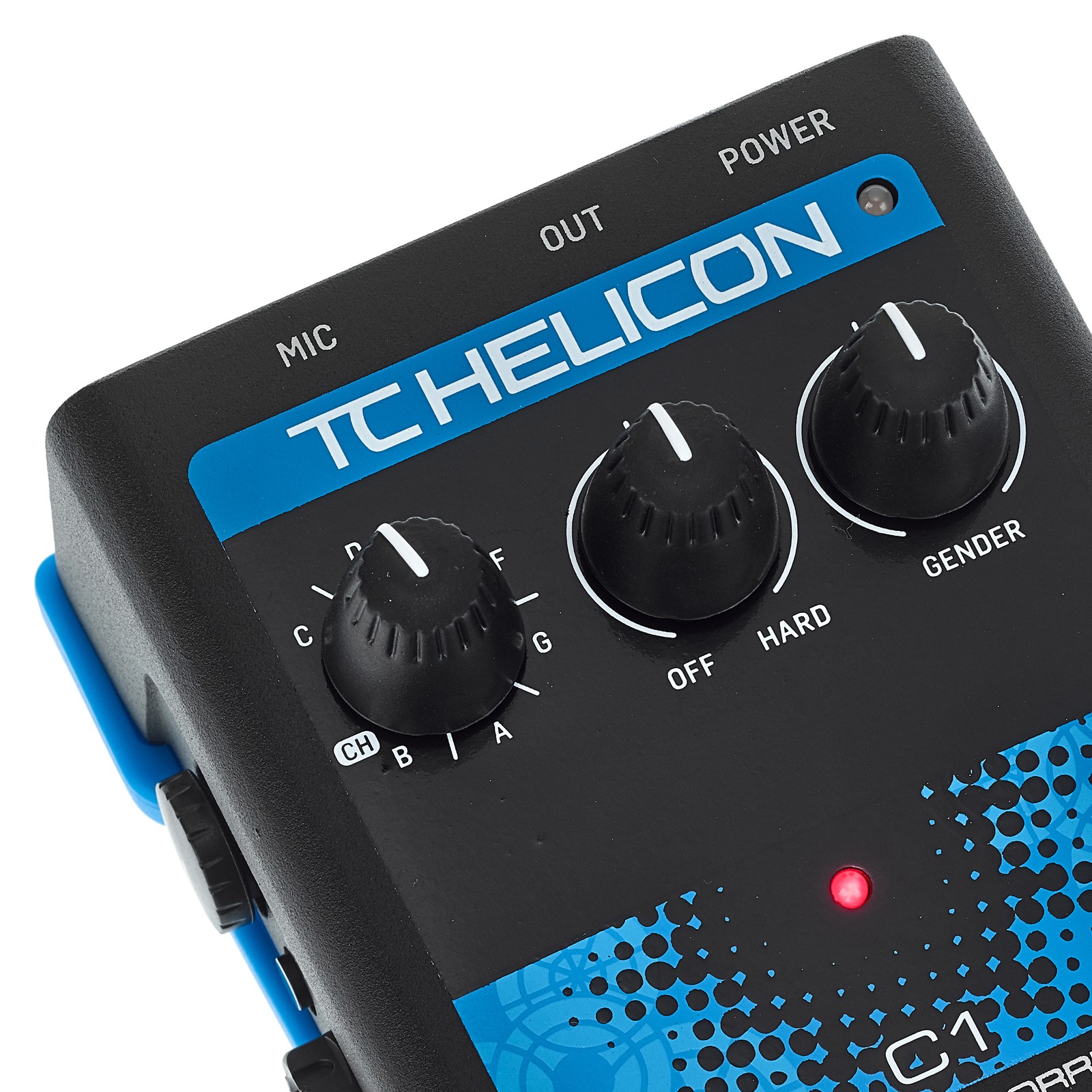 Controlli sul processore vocale TC Helicon Voice Tone C1