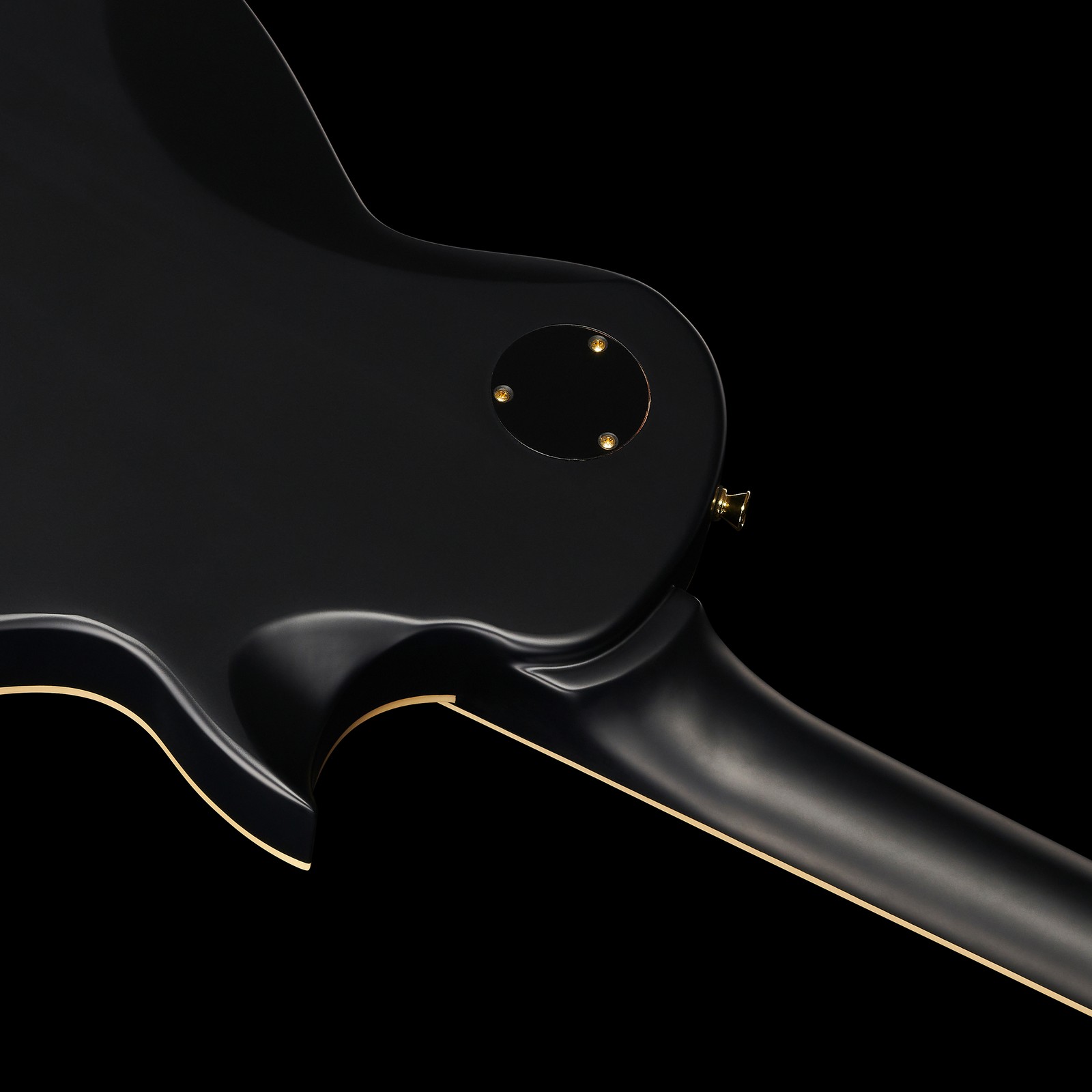 Geleimter Hals auf der Rückseite der Harley Benton SC-1000LH SBK Progressive Line
