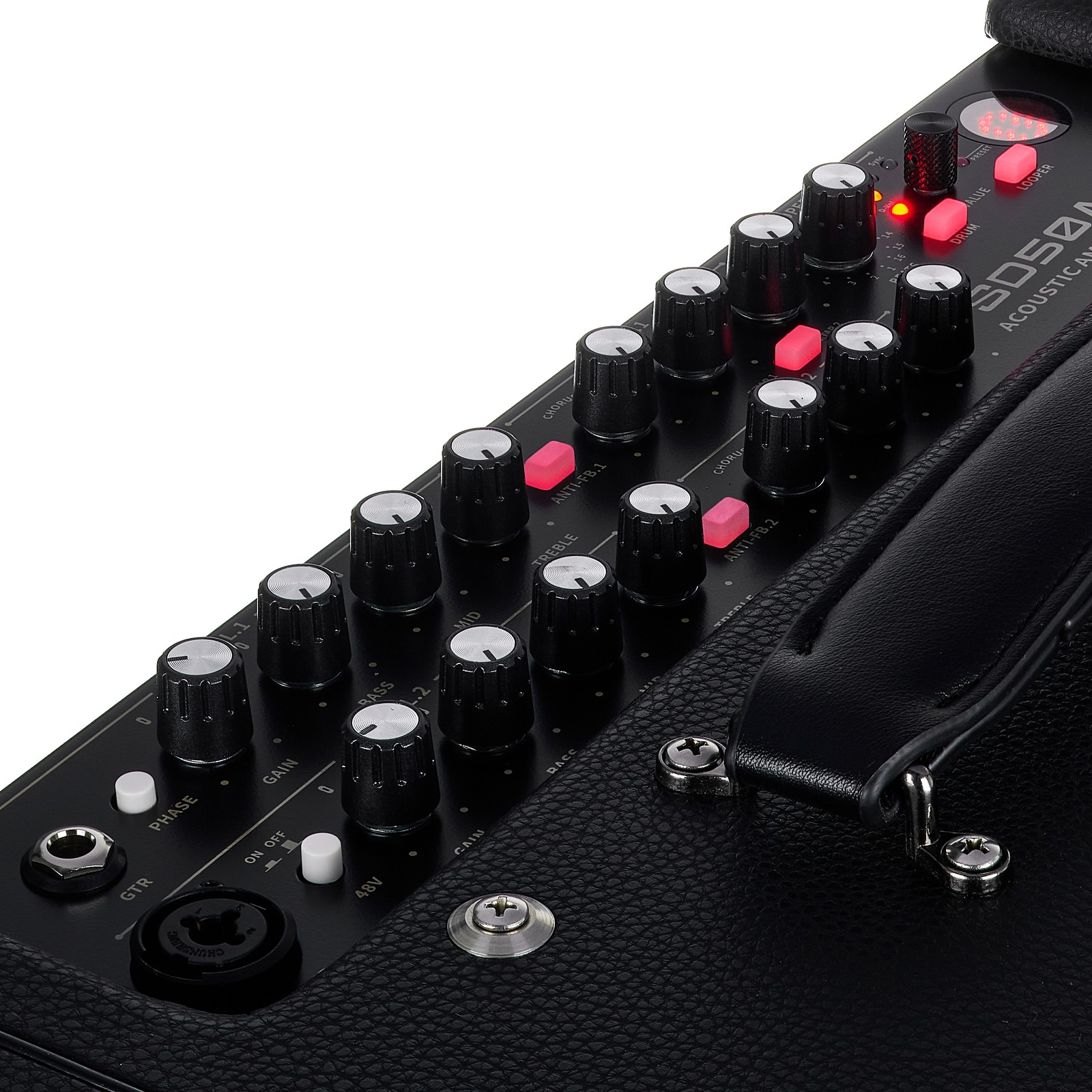 Detailfoto des Mooer SD 50A Acoust. Guitar Combo BR