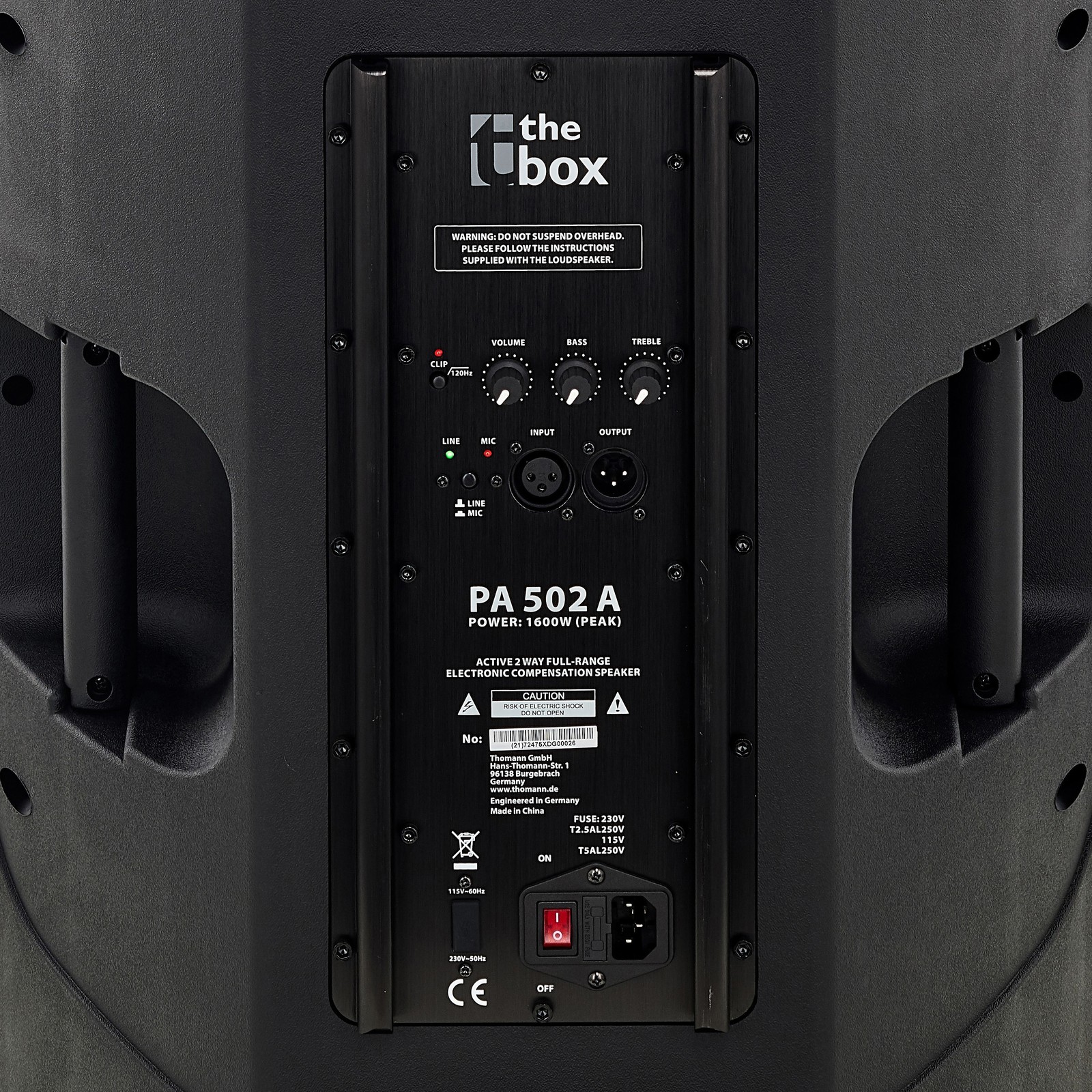2x the box PA 502 A Aktiver 2-Wege Fullrange-Lautsprecher von the box