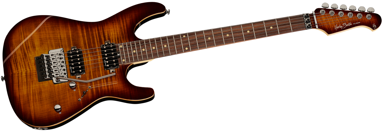 Harley Benton Fusion-III HH FR EB FBB guitare électrique