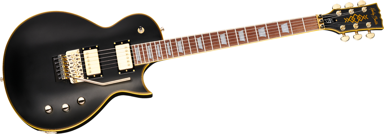 Harley Benton SC-Custom III FR E- Gitarre in Vintage Black