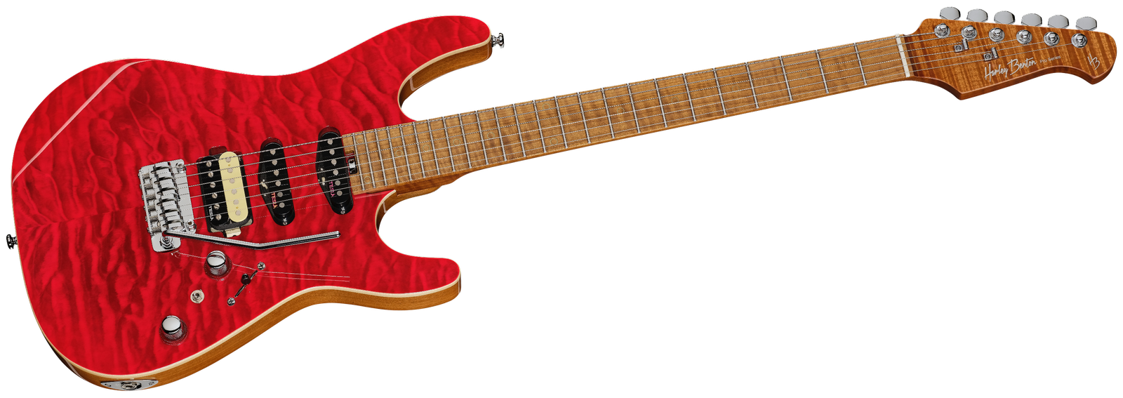 Harley Benton Fusion-IV HSS MN QRG E-Gitarre