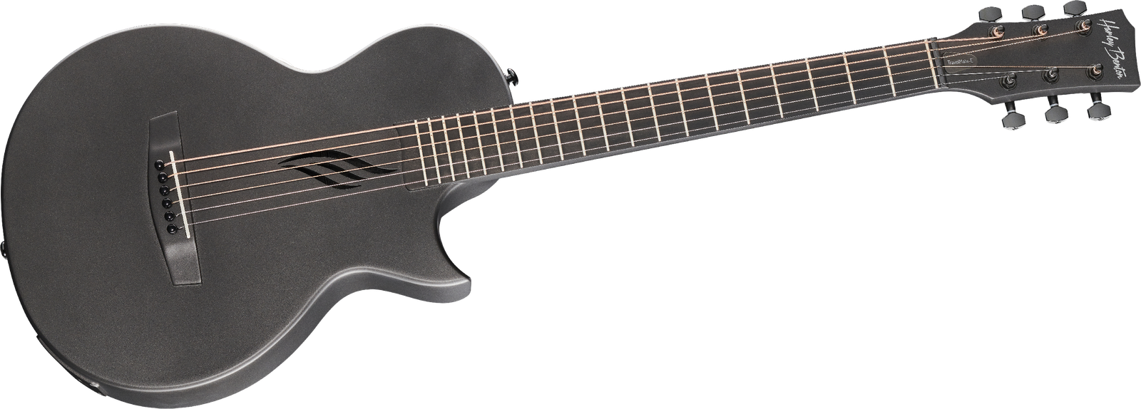 Compact acoustic guitar Harley Benton TravelMate-E, front view