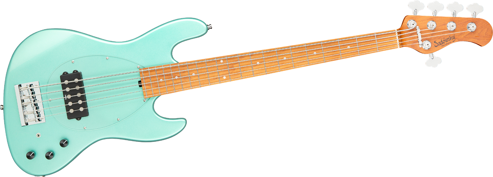 Frontalansicht vom 5-Saiter E-Bass Sadowsky MetroExp21 Vint M5 RM SGR