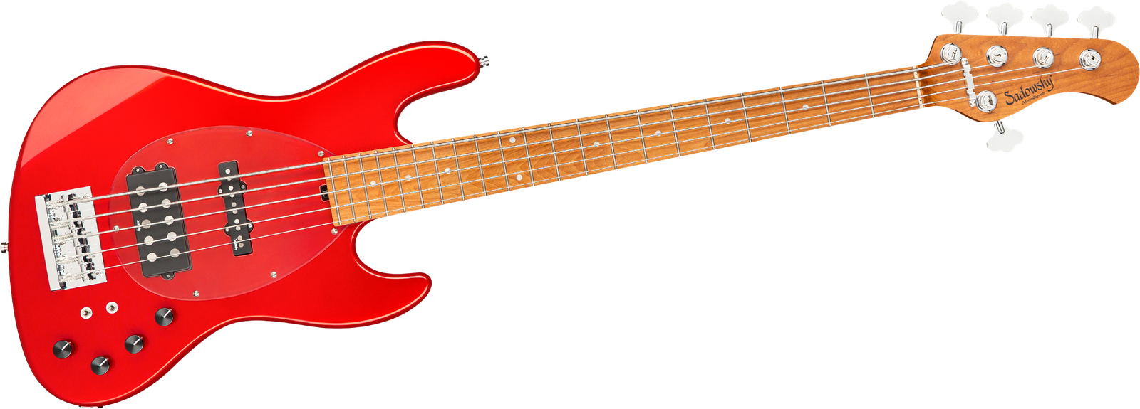 Sadowsky MetroExpress 21 Vintage M5 Maple Red, five-string electric bass