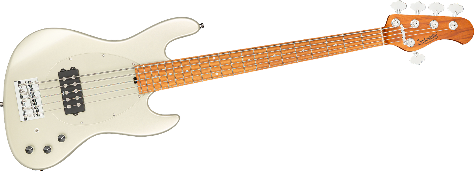 MetroExpress 21 Vintage M5 Maple Champagne, five-string bass guitar