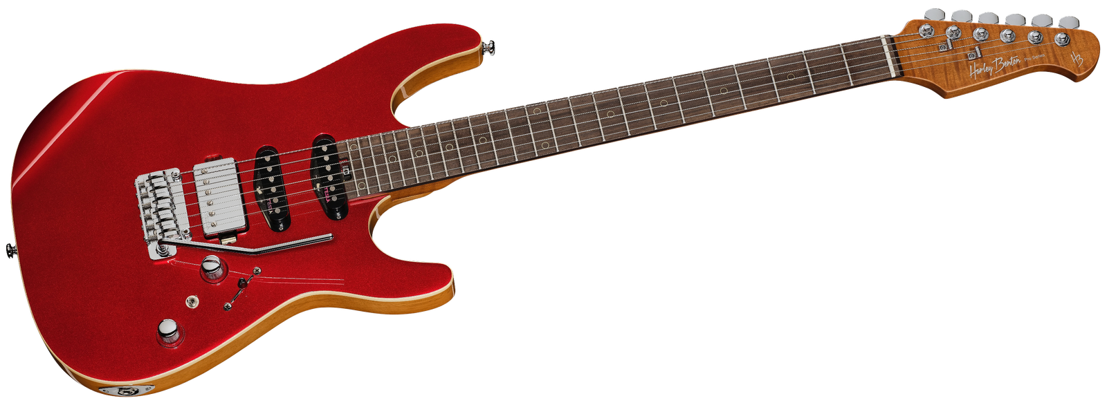 Harley Benton Fusion-IV HSS RW RM E-Gitarre