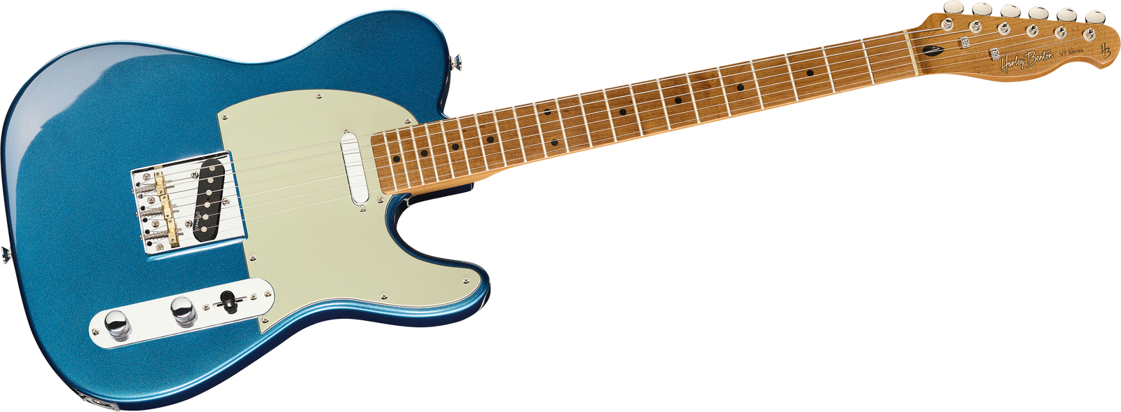 Harley Benton TE-62 Lake Placid Blue electric guitar