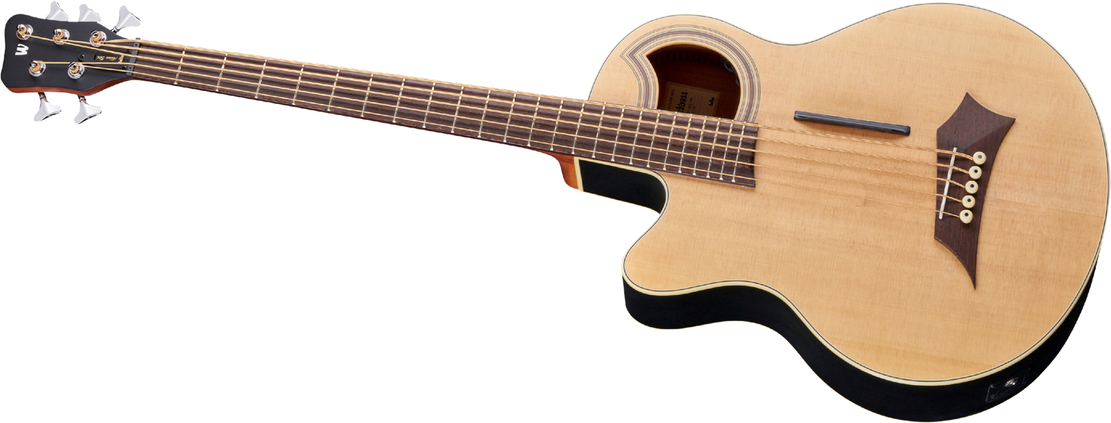 Warwick RockBass Alien Standard 5 Natural Left-Handed, five-string bass guitar
