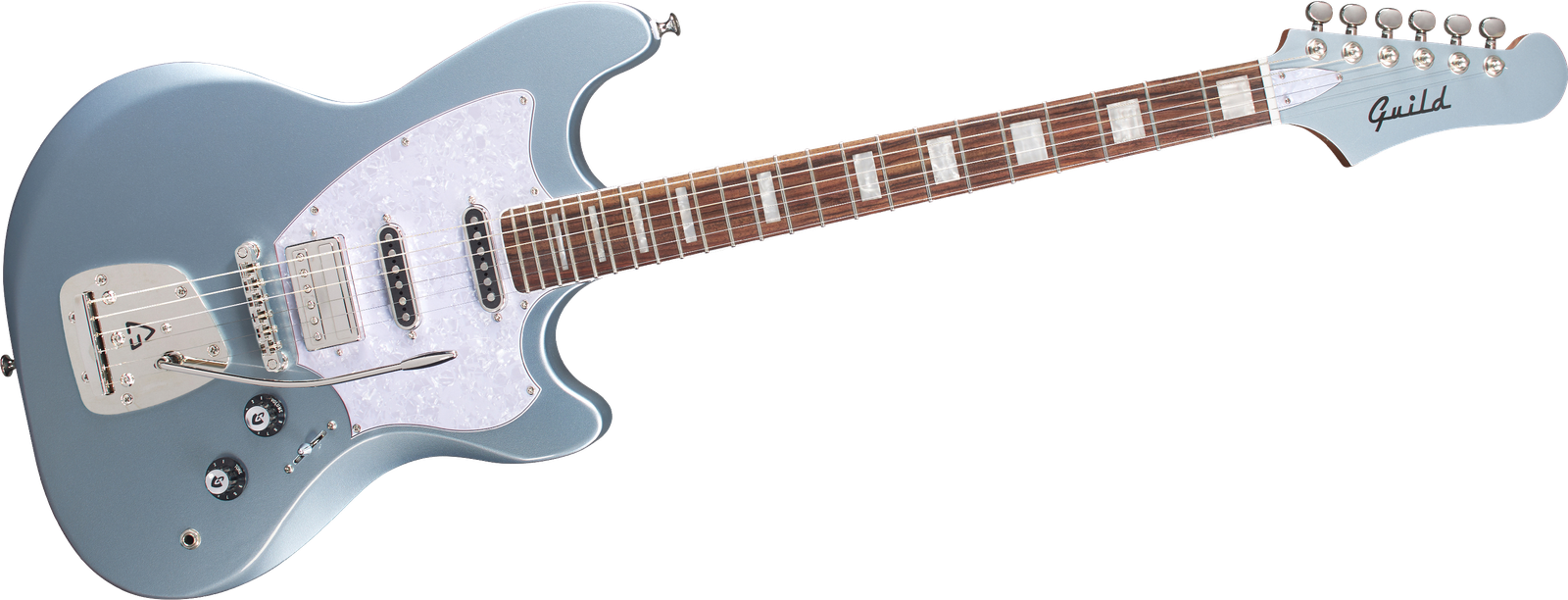 Guild Surfliner Deluxe Glacier Blue Metallic E-Gitarre
