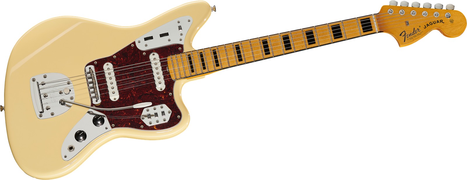 Offset E-Gitarre Fender Vintera II 70s Jaguar VW Frontansicht
