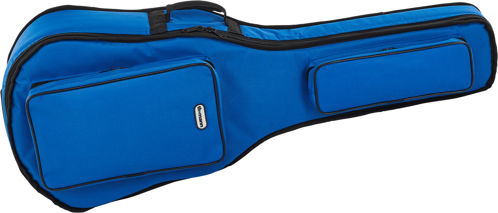 Frontalansicht der Thomann Classic Gitarrentasche kobaltblau