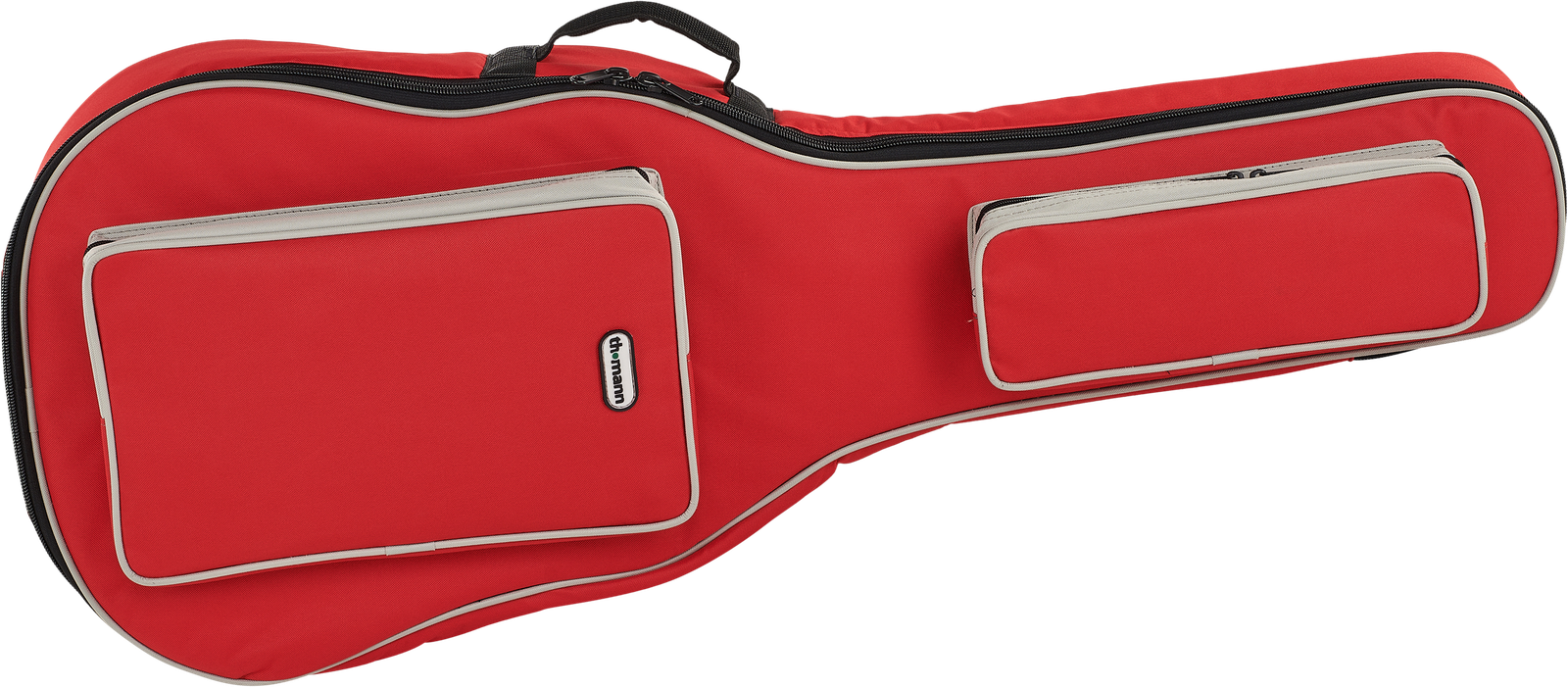 Frontalansicht der Thomann Classic Gitarrentasche RD