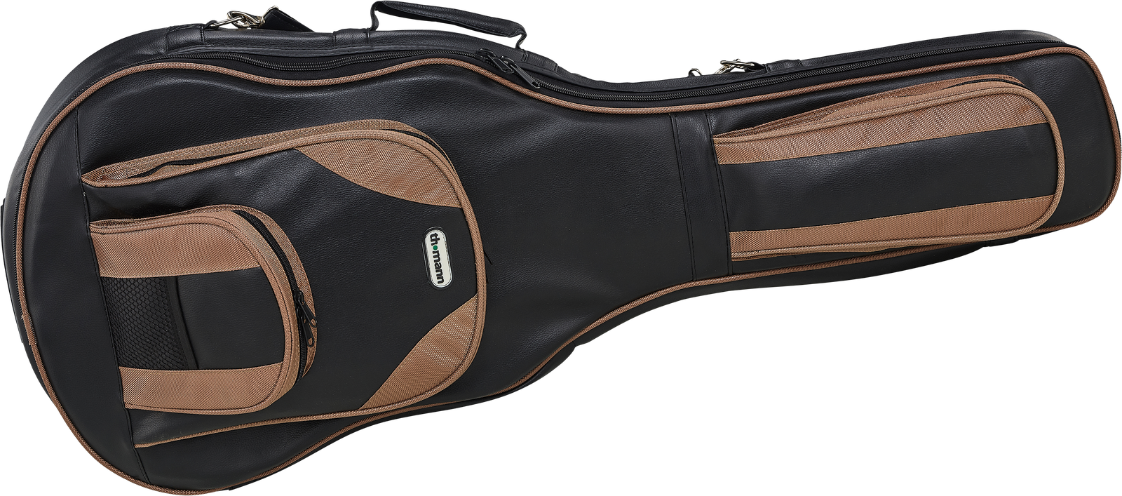 Frontalansicht der  Thomann Premium Tasche für Konzertgitarre 