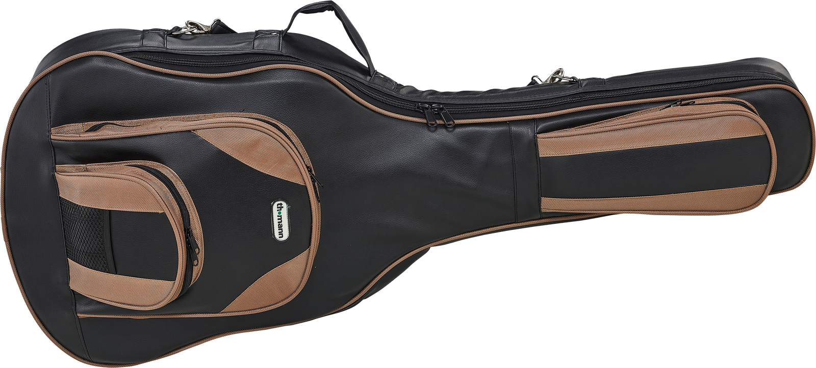 Frontalansicht des Thomann Gigbag für Westerngitarre Premium braun 