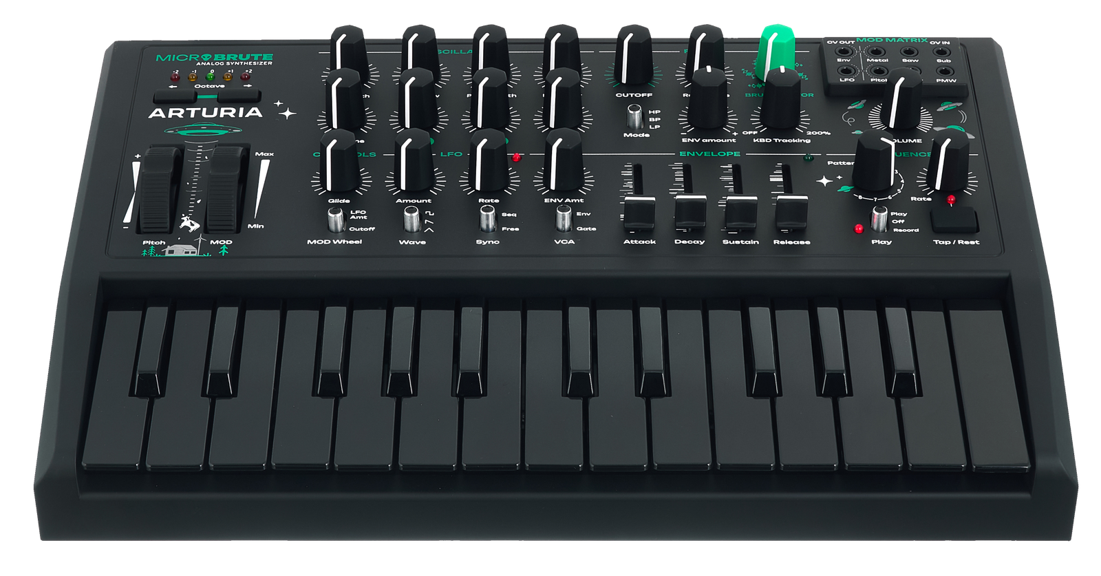 Arturia MicroBrute UFO, monophone analogue synthesizer