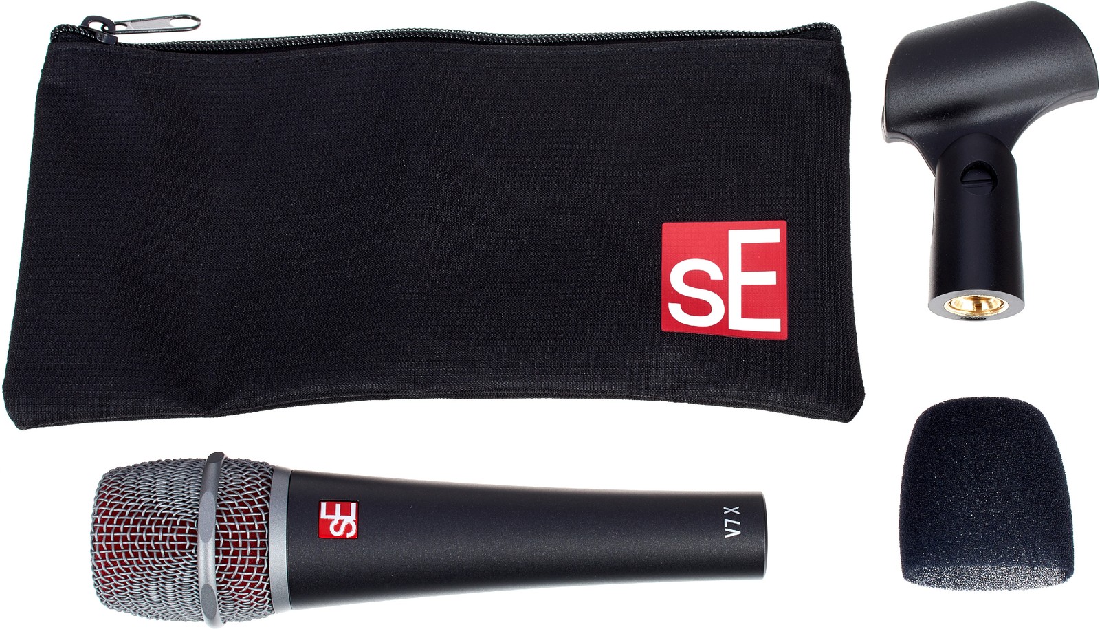 SE Electronics V7 X mit Windschutz, Klemme und Tasche