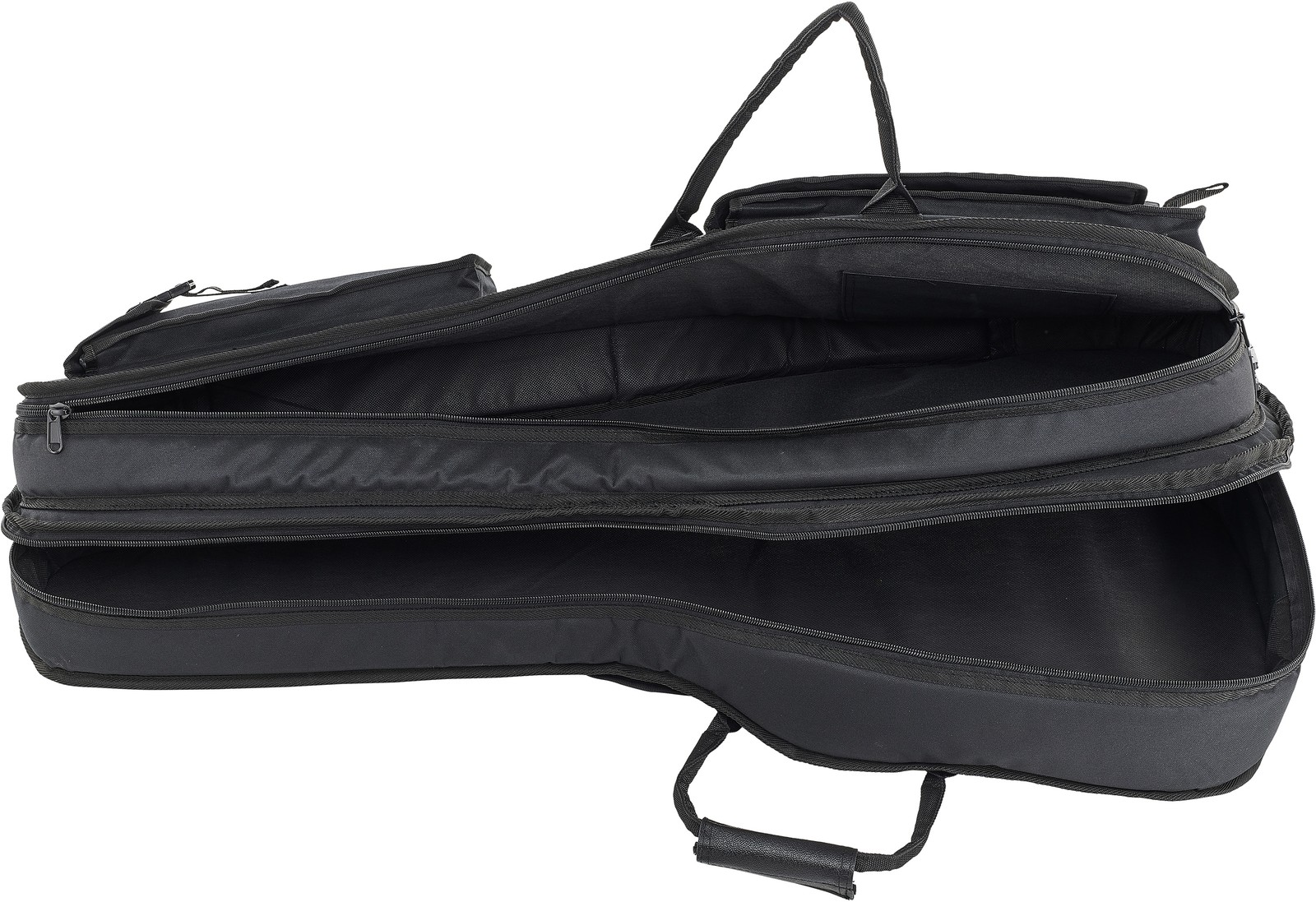 Offene Doppel-Gitarrentasche