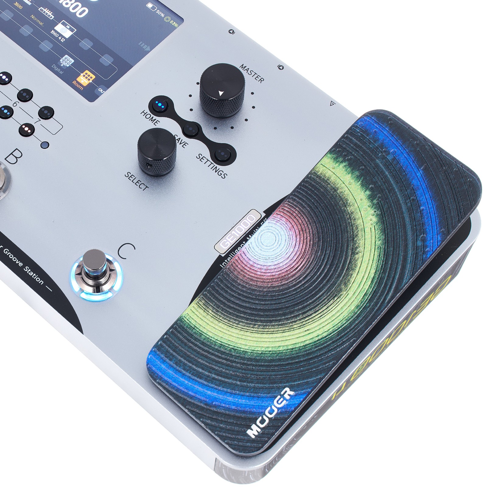Expression pedal on the Mooer GE1000Li