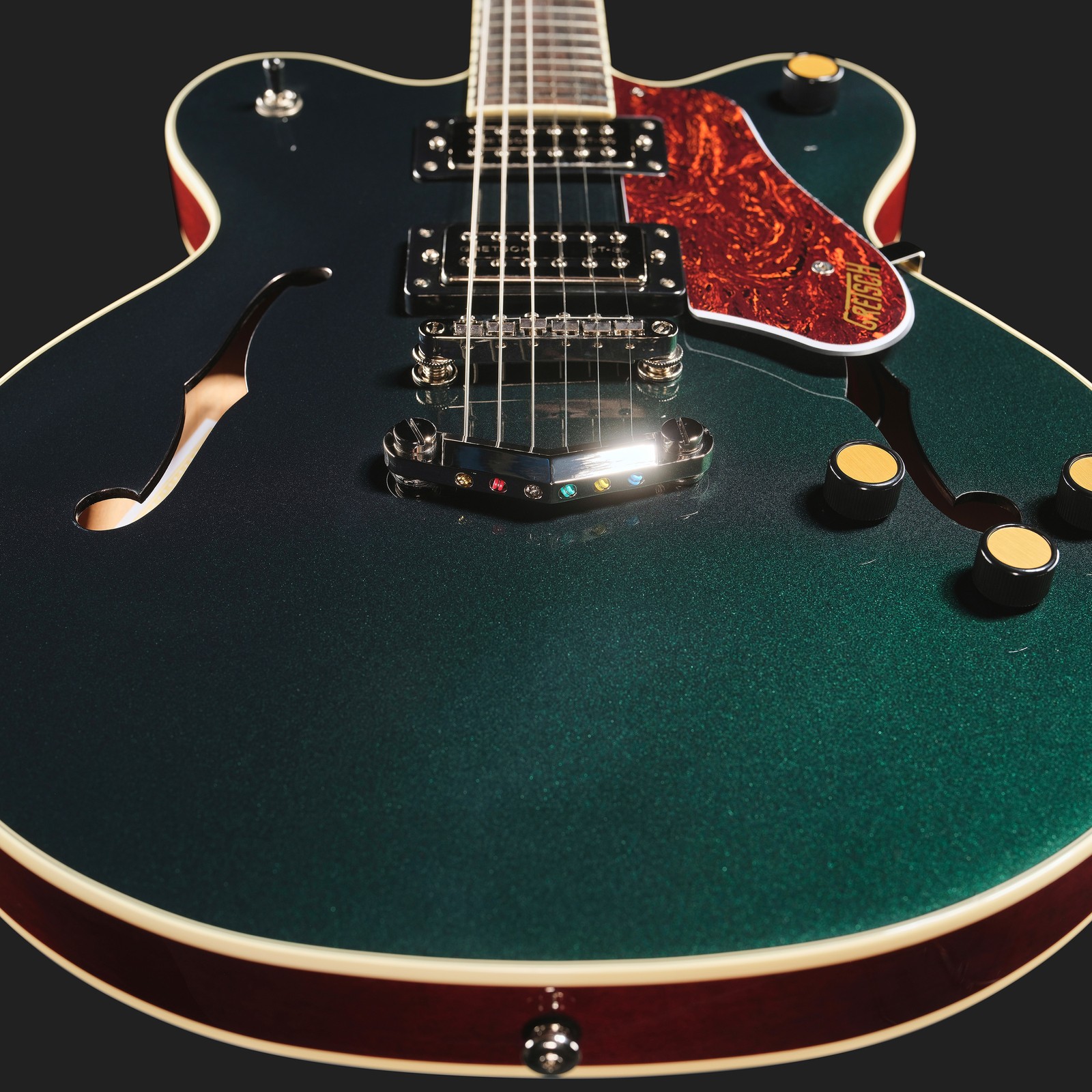 V Stoptail der Gretsch G2622 Streamliner CB DC Cadillac Green