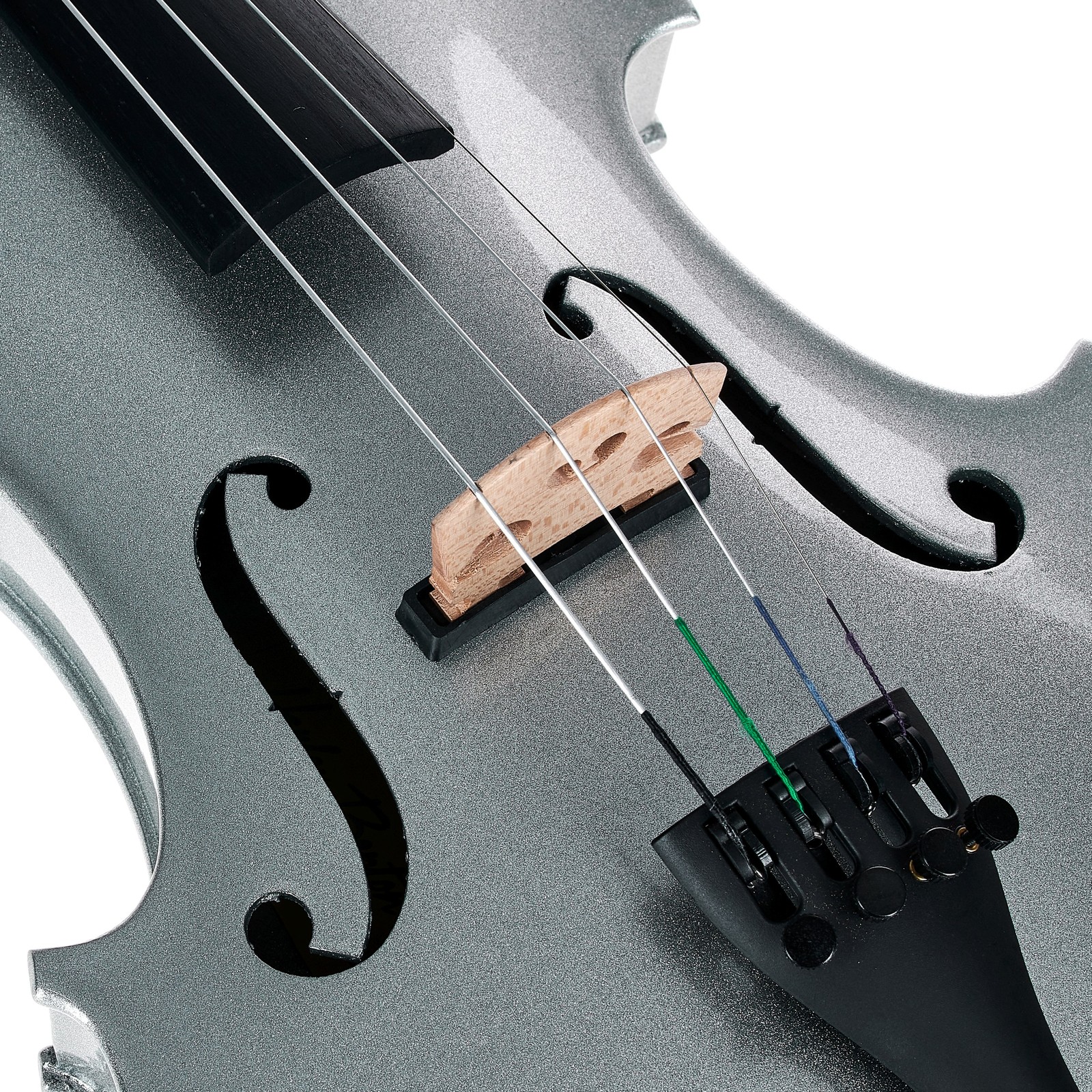 Steg auf der Harley Benton HBV 800SVM Acoustic-Electric Violine