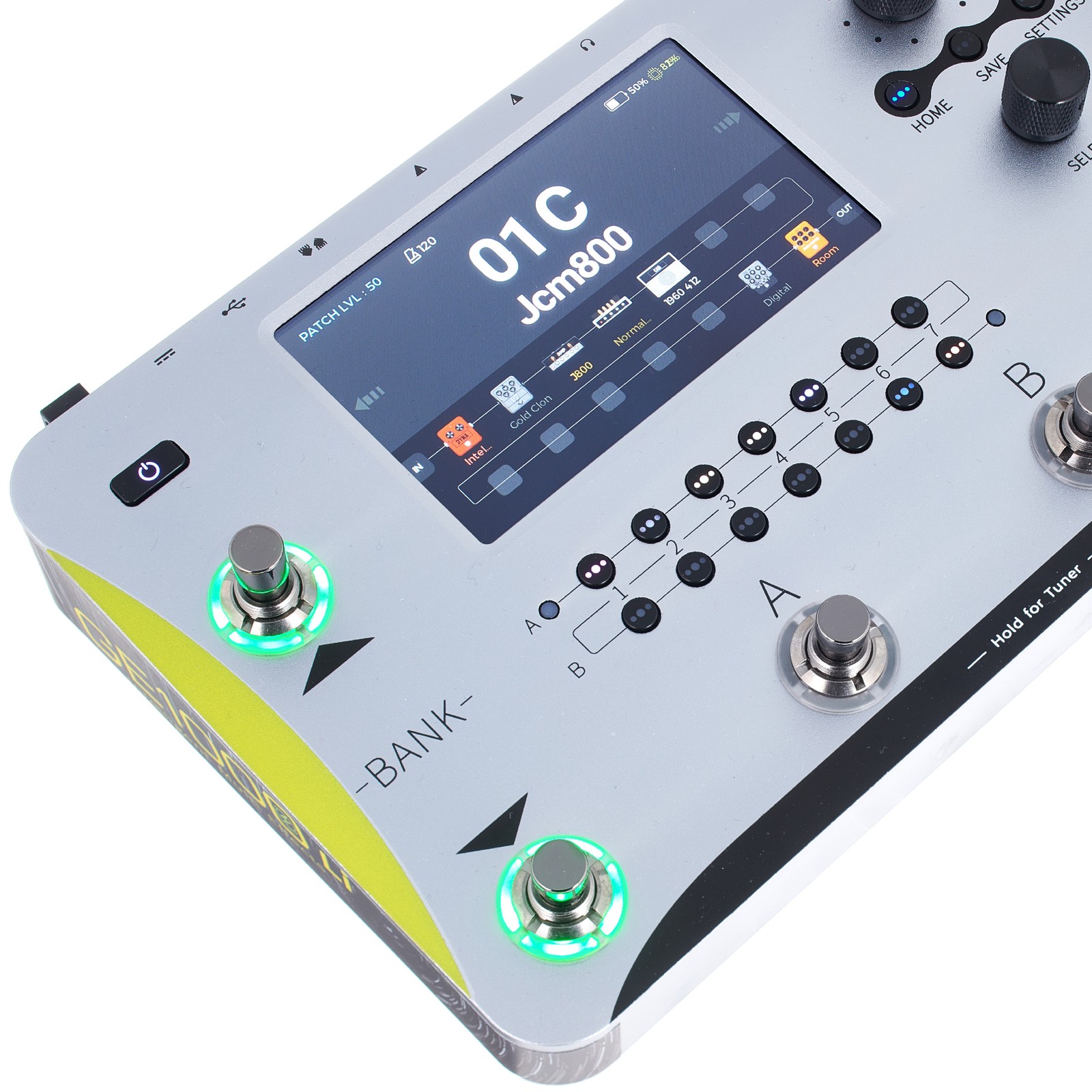 Touchscreen on the Mooer GE1000Li