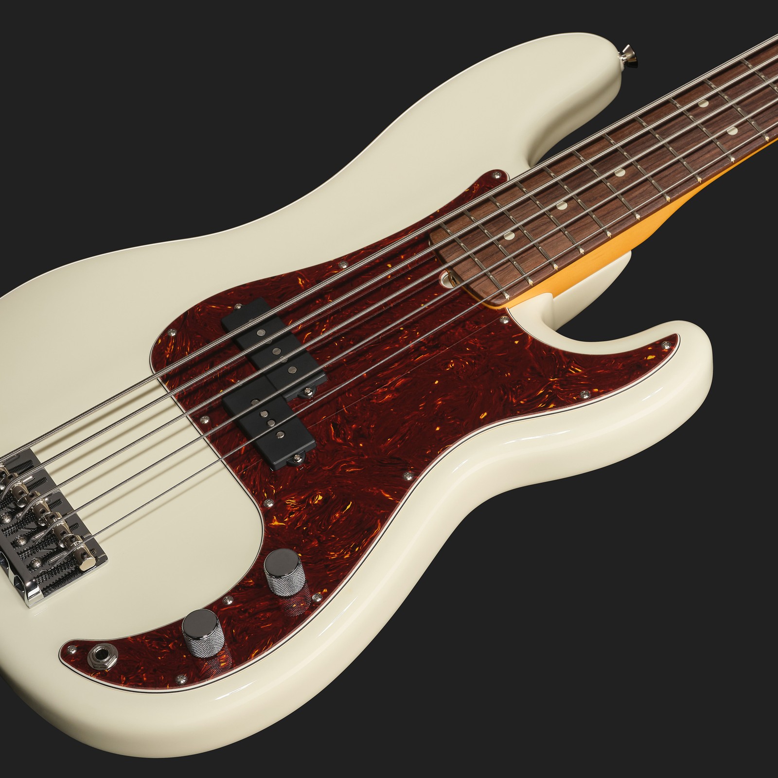 Slip Coil Tonabnehmer auf dem E-Bass Fender AM Pro II P Bass V RW OWT 