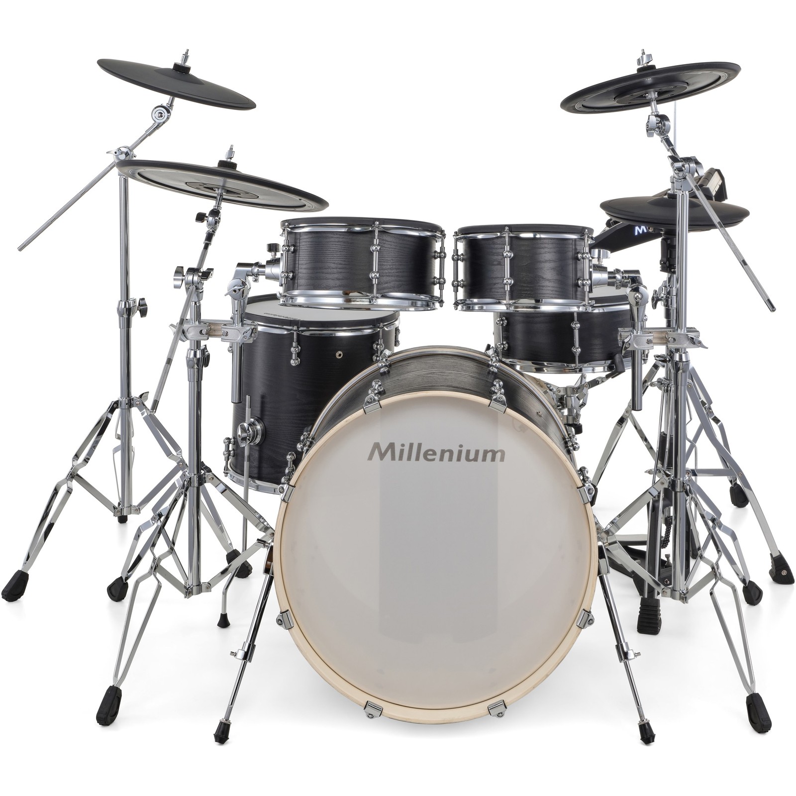 Frontalansicht des Millenium MPS-1500 Hybrid-X E-Drum Set 