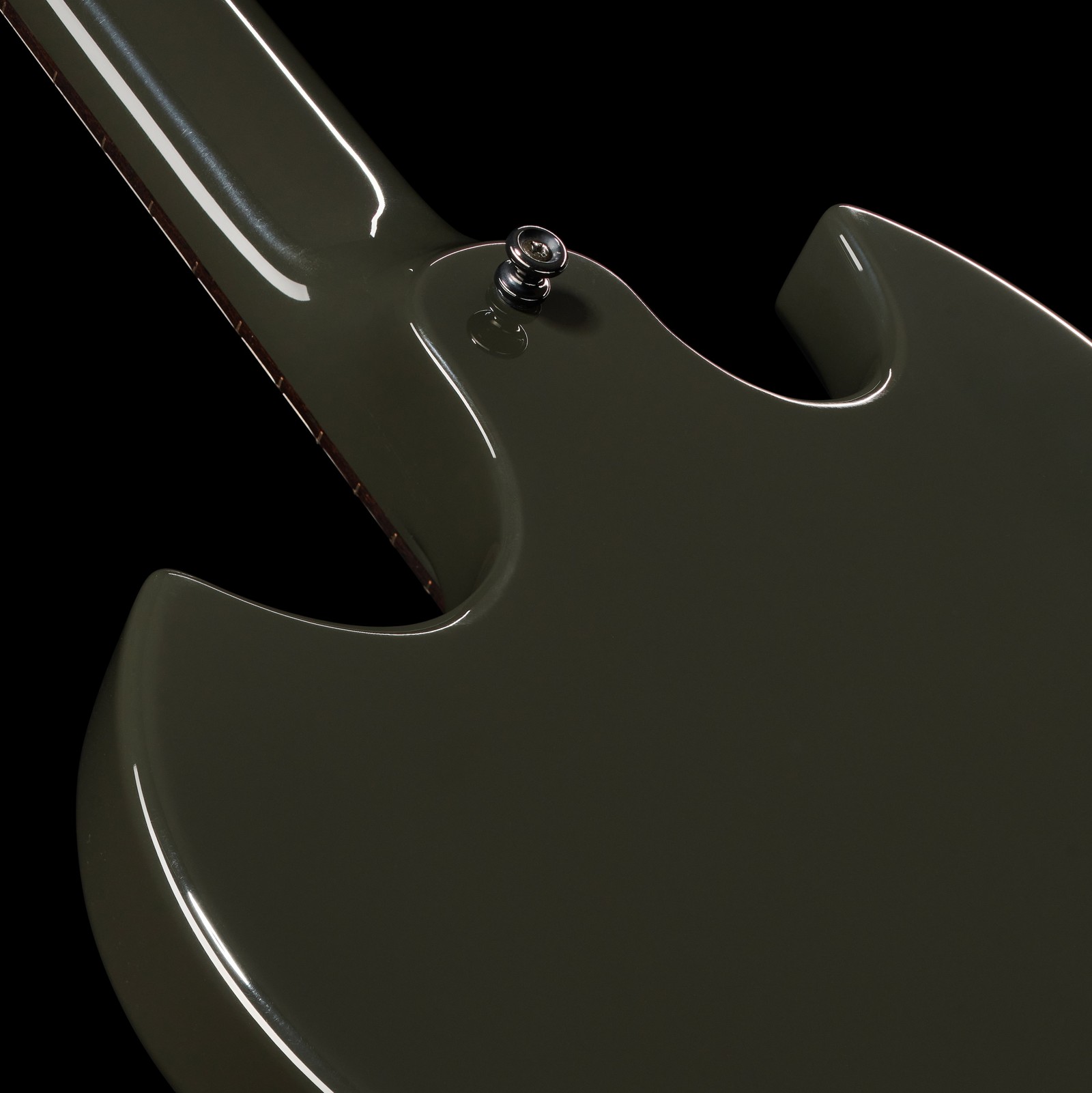  Guild Polara Night Edition Tungsten, Rückseite mit Gurtpin