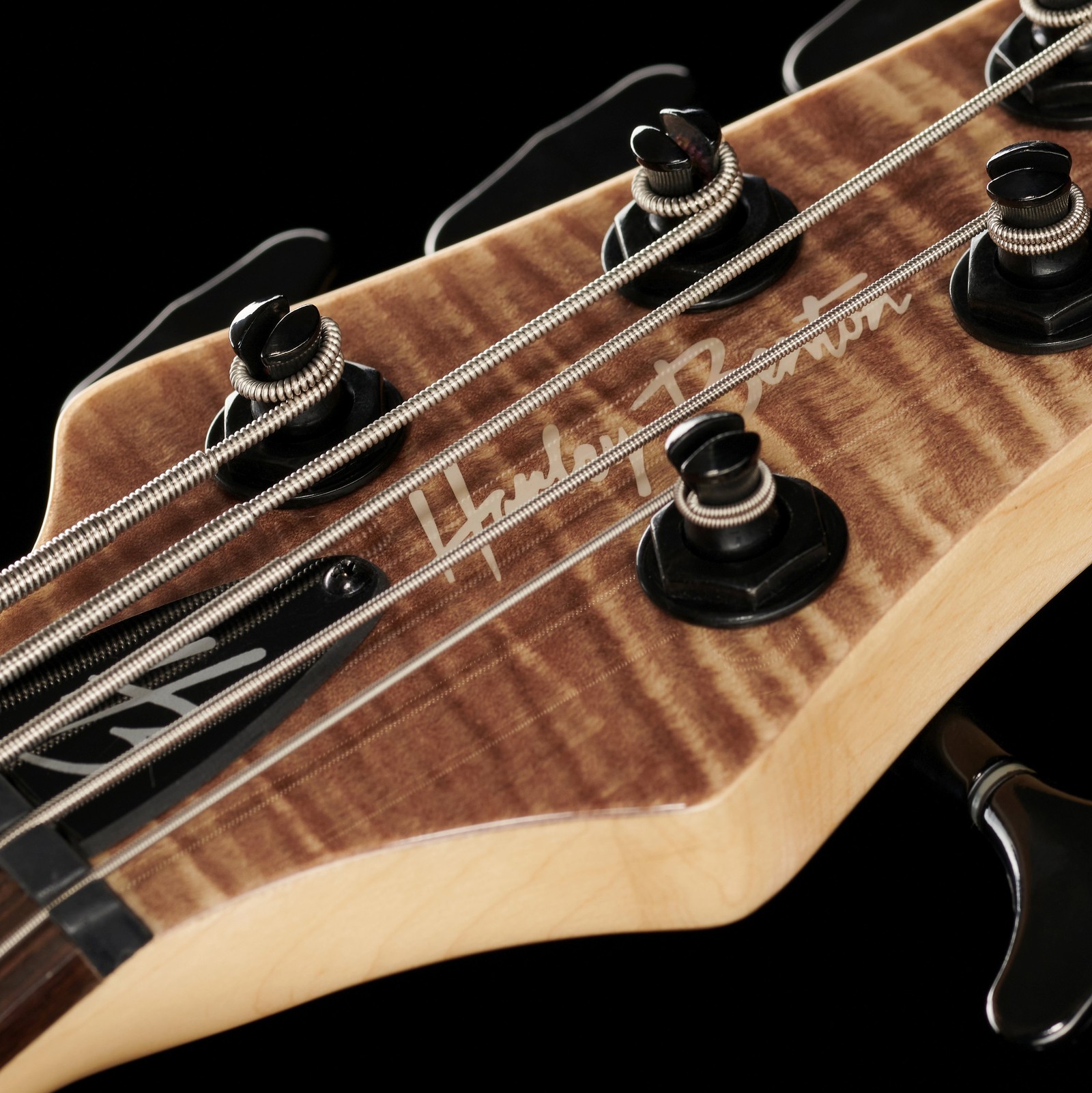 Headstock on the Harley Benton BZ-5000 II NT five-string electric bass