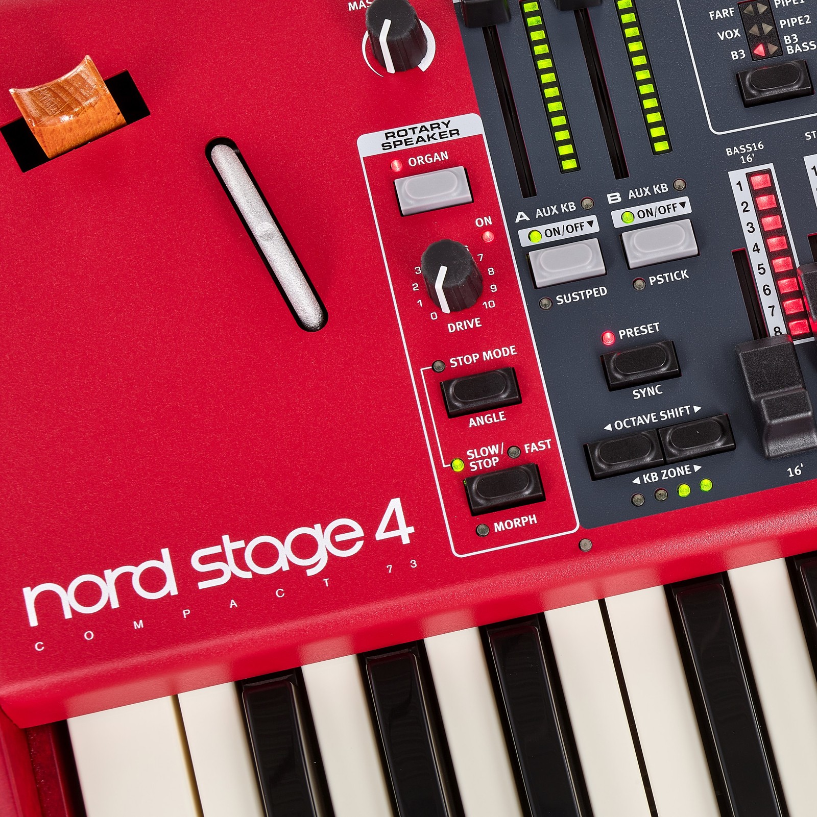 Clavia Nord Stage 4 Compact, red digital piano with organ function